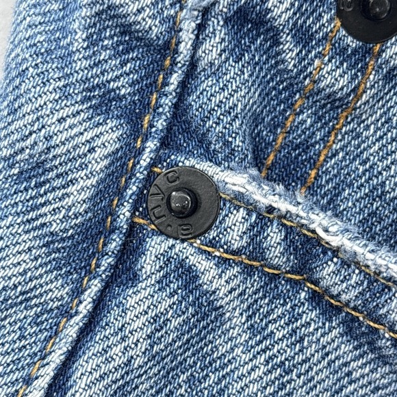 Alexander Wang Shorts Womens 25 High Rise Bite Denim Cutoff Raw Hem Made USA - Picture 15 of 16